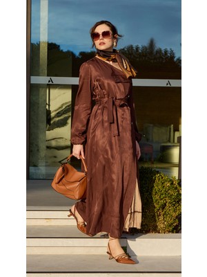 Misswhence Ikili Elbise Kahve 39806