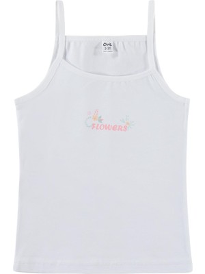 Civil Girls Flowers 2-10 Yaş Kız Çocuk 2'li Atlet - Standart 6-7 Yaş