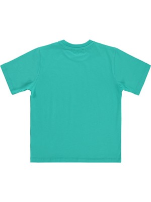 Civil Boys Basic Surf Etiketli 10-13 Yaş Tişört  - Yeşil 13-14 Yaş