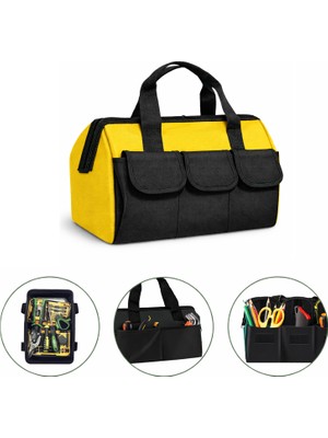 Microcase Çok Bölmeli Su Geçirmez El Tutacaklı Takım ve Hırdavat Çantası - AL5558