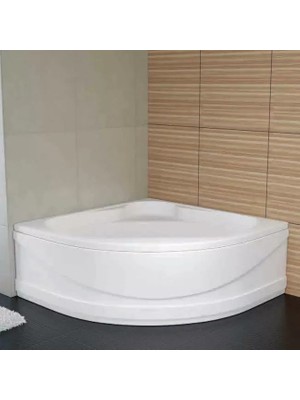 Sırduş 130X130X55 Oval Küvet, Beyaz