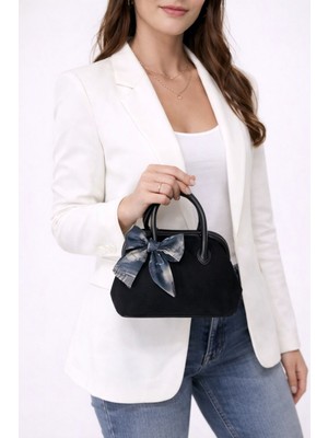 Egem Atelier Klasik Süet Fiyonklu Çanta