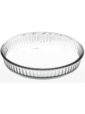 Yuvarlak Cam Fırın Kabı 31,9 Cm, 2950 Cc, Dayanıklı ve Şık Tasarım