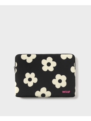Wouf Night Daisy Laptop Kılıfı 13" & 14" Polyester Malzeme ile 32,5 x 22,7 x 1,8 cm Koruma Sağlar