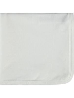 Civil Baby Düz Raporlu Battaniye - Ekru Standart