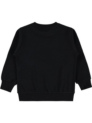 Civil Boys Zeka Küpü Iguana Baskılı 2-5 Yaş Sweatshirt  - Siyah 2-3 Yaş