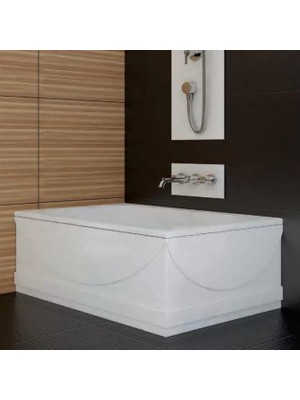 Sırduş 120X70X55 Düz Küvet, Beyaz