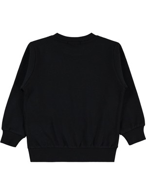Civil Boys Fotoğraf Makinesi Baskılı 2-5 Yaş Sweatshirt  - Siyah 2-3 Yaş