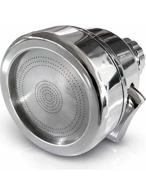 Tasarruflu Hareketli Batarya Ucu Kubar Kafası Krom Kaplamalı Foksiyonlu Ayarlanabilir Musluk Başlığı