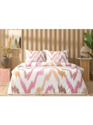 Taç Yeni Sezon Pamuklu Tek Kişilik Pike Takımı Avenya Pembe