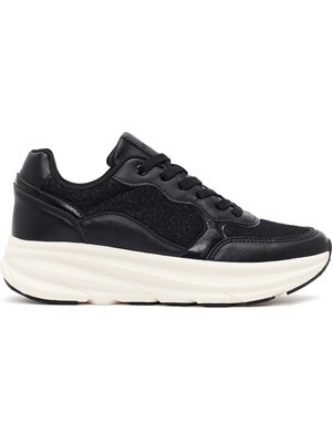 Derimod Kadın Siyah Bağcıklı Kalın Tabanlı Sneaker 26PFE457714