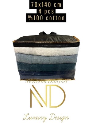 Dekofon Nevresim Dünyası 70X140 4'lü Havlu Prime 4