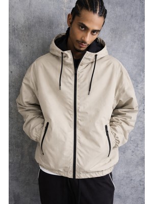 Damga Erkek Comfort Fit Astarlı Salaş Taş Yağmurluk & Rüzgarlık