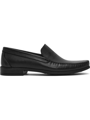 Derimod Erkek Siyah Deri Loafer 26SFD754018