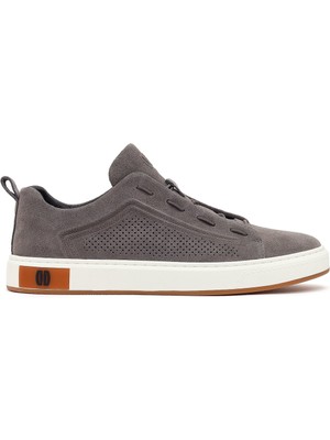 Derimod Erkek Gri Bağcıklı Süet Deri Sneaker 26SFD698110