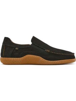 Derimod Erkek Siyah Nubuk Deri Comfort Loafer 26SFD8000V3