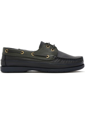 Derimod Erkek Yeşil Bağcıklı Deri Casual Ayakkabı 26SFD6607M2