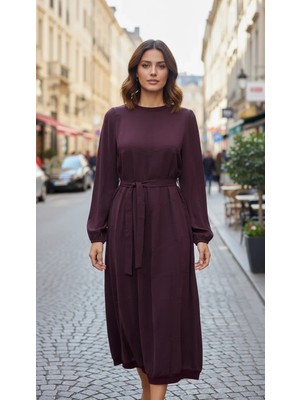 Misswhence Cupra Ipek Elbise 39800 Bordo