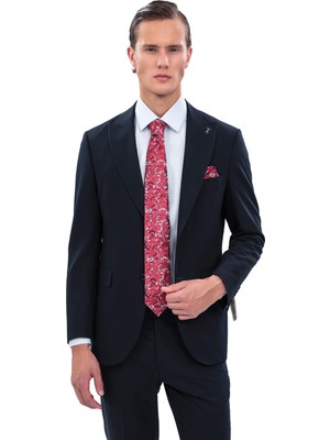 Echol 2116 Roma Italyan Silik Omuz 2 Düğmeli Takım Elbise