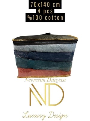 Dekofon Nevresim Dünyası 70X140 4'lü Havlu Prime 5