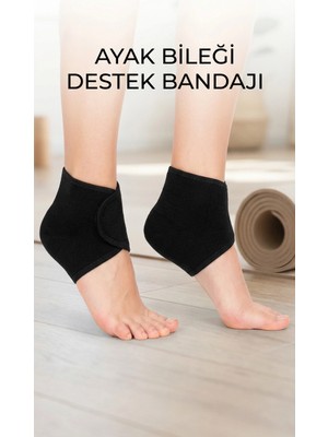 Dekofon Silikon Destekli Topuk Dikeni ve Nasır Çorabı 2'li Ortopedik Set