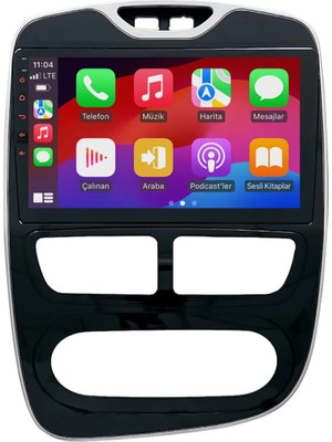 SmartGO Renault Clio 4 Android Multimedya Sistemi (2013-2017) 8+256 GB Premium Ekran  (Yazılımsal)