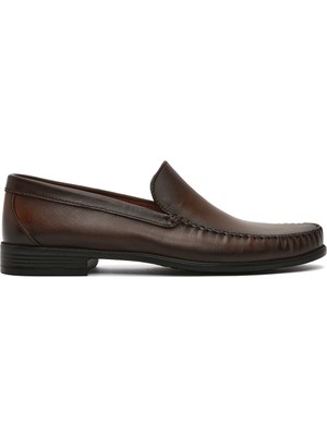 Derimod Erkek Kahverengi Deri Loafer 26SFD754018