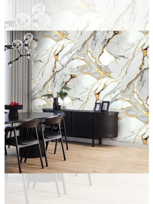 Diecor Premium Kalite Mermer Desenli Pvc Panel 122X244 cm Suya Dayanıklı Banyo, Mutfak ve Zemin Kaplama