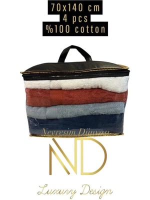 Dekofon Nevresim Dünyası 70X140 4'lü Havlu Prime 2