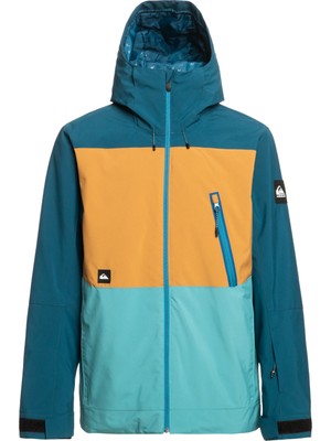 Quiksilver Sycamore Erkek Mavi Snowboard Ceketi