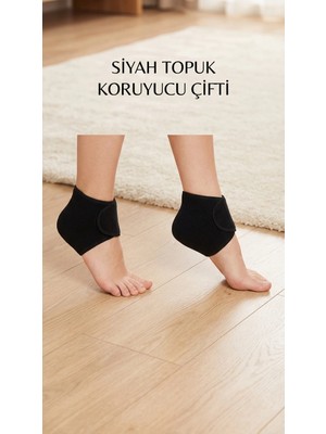 Dekofon Topuk Dikeni Destekleyici Silikon Tabanlı Ortopedik Çorap Seti