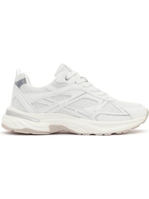 Derimod Kadın Beyaz Bağcıklı Kalın Tabanlı Sneaker 26PFE457314