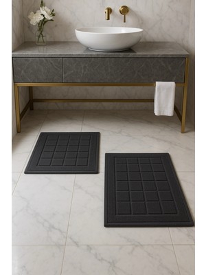 Özdilek (Nev) Paspas 2'lı Carre Antrasit