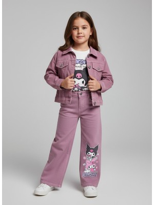 Lillypicca Kız Çocuk Kot Ceket - T-Shirt - Kot Pantolon Şık Kombin Takım