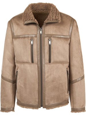 Derimod Gstaab Erkek Bej Hakim Yaka Teddy Mont 25WGP6596FF