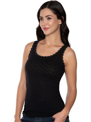 Gümüş 3081 12'li Kadın Jakarlı Geniş Askı Atlet