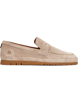 Derimod Erkek Bej Süet Deri Loafer 26SFD800310