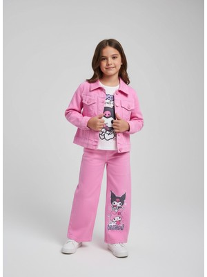 Lillypicca Kız Çocuk Kot Ceket - T-Shirt - Kot Pantolon Şık Kombin Takım