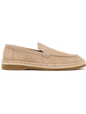 Derimod Erkek Bej Süet Deri Casual Loafer 26SFD828110
