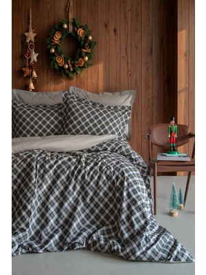 Bedline Ranforce Nevresim Takımı Çift Kişilik Estilo Yeşil