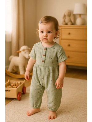 Kidaxi Müslin Desenli Tulum