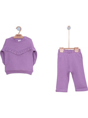 Kidaxi Fırfırlı 3iplik Kız Takım