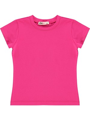 Civil Girls Basic 2-5 Yaş Tişört - Fusya 2-3 Yaş