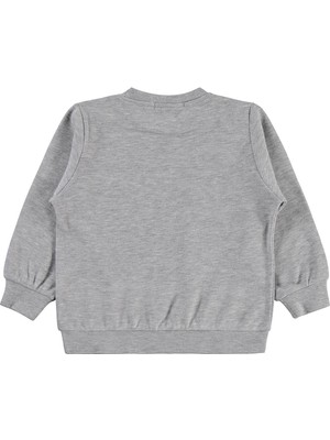 Civil Boys Astronot Baskılı 2-5 Yaş Sweatshirt Km - Gri 4-5 Yaş
