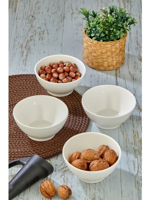 6'lı Porselen Parlin Kase Seti, Şık ve Zarif Sunumlar Için