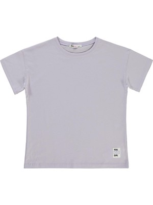 Civil Girls Basic 10-13 Yaş Tişört - Lila 12-13 Yaş