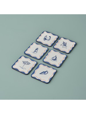 Şık 6'lı Bardak Altlığı Seti, 10X10 Cm, Dayanıklı ve Kullanışlı Tasarım