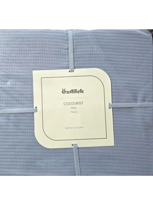 Özdilek Pike Paketli Tek Kişilik Buz Mavisı Colurıst (A)