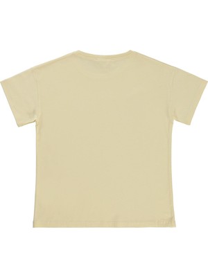 Civil Girls Basic 10-13 Yaş Tişört - Sarı 11-12 Yaş