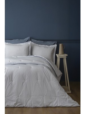 Bedline Mıcro Uyku Seti Tek Kişilik Lure Çizgili Mavi